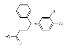 (4R)-4-(3,4-dichlorophenyl)-4-phenylbutanoic acid Structure