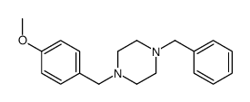 1-benzyl-4-[(4-methoxyphenyl)methyl]piperazine结构式