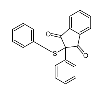 2-phenyl-2-phenylsulfanylindene-1,3-dione Structure