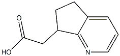 2-(6,7-dihydro-5H-cyclopenta[b]pyridin-7-yl)acetic acid Structure