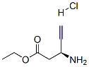 ethyl (s)-3-aminopent-4-ynoate hydrochloride结构式