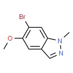 6-Bromo-5-methoxy-1-methyl-1H-indazole structure