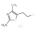 2-Thiazolamine,5-(2-chloroethyl)-4-methyl-, hydrochloride (1:1) structure