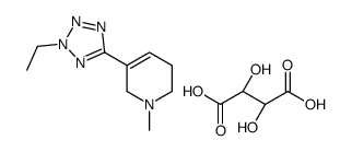 (2R,3R)-2,3-dihydroxybutanedioic acid,5-(2-ethyltetrazol-5-yl)-1-methyl-3,6-dihydro-2H-pyridine Structure