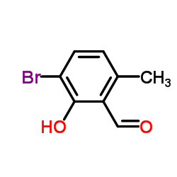 3-Bromo-2-hydroxy-6-methylbenzaldehyde结构式