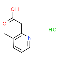 2-(3-Methylpyridin-2-yl)acetic acid hydrochloride结构式