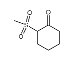 2-(Methylsulfonyl)-1-cyclohexanon Structure