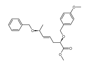 (2R,4E,6S)-6-benzyloxy-2-(4-methoxybenzyloxy)hept-4-enoic acid methyl ester Structure
