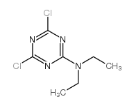 4,6-二氯-N,N-二乙基-1,3,5-三嗪-2-胺结构式