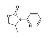 Pyridine, 2-(4-methyl-2-oxido-1,2,3-oxathiazolidin-3-yl)-, (4R)- (9CI) Structure