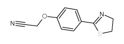 2-[4-(4,5-Dihydro-1,3-thiazol-2-yl)phenoxy]acetonitrile Structure