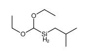 diethoxymethyl(2-methylpropyl)silane结构式