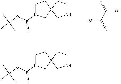 tert-Butyl 2,7-diazaspiro[4.4]nonane-2-carboxylate oxalate(2:1) structure