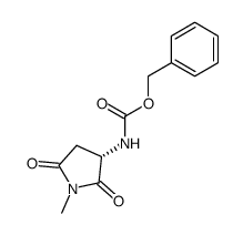 N-Benzyloxycarbonyl-N'-methyl-DL-asparaginimid结构式