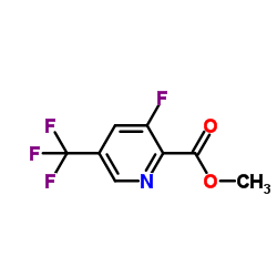 Methyl 3-fluoro-5-(trifluoromethyl)-2-pyridinecarboxylate结构式