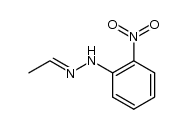 acetaldehyde-(2-nitro-phenylhydrazone)结构式