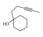 1-pent-3-ynylcyclohexan-1-ol结构式