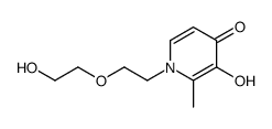 4(1H)-Pyridinone, 3-hydroxy-1-[2-(2-hydroxyethoxy)ethyl]-2-methyl- (9CI)结构式