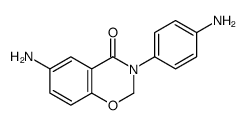 6-Amino-3-(4-aminophenyl)-2H-1,3-benzoxazin-4(3H)-one结构式