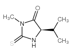 4-Imidazolidinone,3-methyl-5-(1-methylethyl)-2-thioxo-,(R)-(9CI) Structure