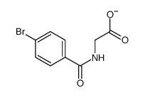 (4-bromobenzoylamino)-acetic acid结构式