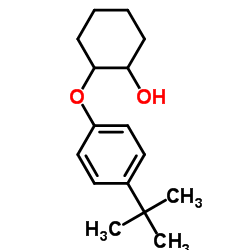 2-(4-叔丁基苯氧基)环己醇结构式