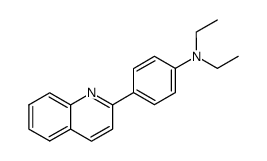 N,N-diethyl-4-quinolin-2-yl-aniline Structure