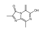 Imidazo[1,2-a]pyrazine-3,6(5H,7H)-dione, 2,8-dimethyl-5-methylene- (9CI) Structure