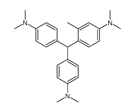 4-[bis[4-(dimethylamino)phenyl]methyl]-N,N,3-trimethylaniline Structure