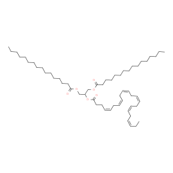 1,3-Dipalmitoyl-2-Docosahexaenoyl-glycerol结构式