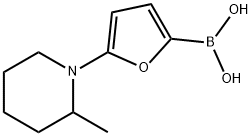 5-(2-Methylpiperidin-1-yl)furan-2-boronic acid结构式