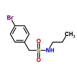 1-(4-溴苯基)-N-丙基甲磺酰胺结构式
