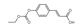 (2E)-3-{4-[(ethoxycarbonyl)oxy]phenyl}prop-2-enoic acid结构式