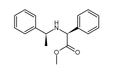 (S)-methyl 2-((S)-1-phenylethylamino)-2-phenylacetate Structure