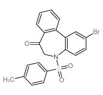 2-bromo-5-(4-methylphenyl)sulfonyl-6H-benzo[d][1]benzazepin-7-one Structure