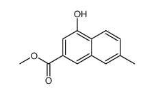 4-羟基-7-甲基-2-萘羧酸甲酯结构式