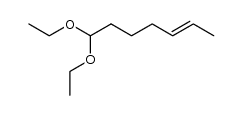 7,7-diethoxy-hept-2t-ene结构式