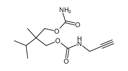 N-(2-Propynyl)carbamic acid 2-(carbamoyloxymethyl)-2,3-dimethylbutyl ester结构式