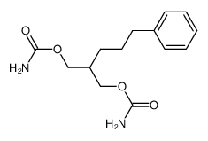 2-(3-Phenyl-propyl)-1,3-dicarbamoyloxy-propan Structure