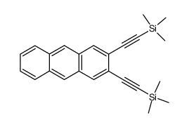 2,3-bis(trimethylsilylethynyl)anthracene Structure