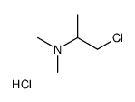 1-Chloro-N,N-dimethyl-2-propanamine hydrochloride (1:1)结构式