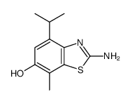 6-Benzothiazolol,2-amino-4-isopropyl-7-methyl-(8CI) Structure