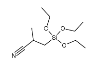 2-Methyl-3-(triethylsilyl)-propionitril Structure