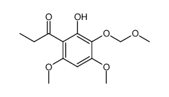 1-[2-Hydroxy-4,6-dimethoxy-3-(MethoxyMethoxy)phenyl]-1-propanone Structure