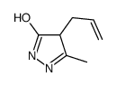 3H-Pyrazol-3-one, 2,4-dihydro-5-methyl-4-(2-propenyl)- (9CI)结构式