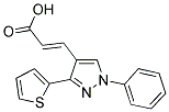 3-(1-PHENYL-3-THIOPHEN-2-YL-1H-PYRAZOL-4-YL)-ACRYLIC ACID结构式