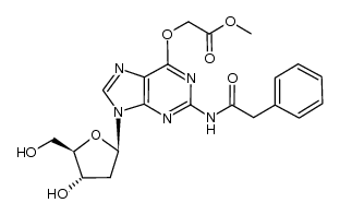 N2-phenylacetyl-O6-methoxycarbonylmethyl-2'-deoxyguanosine Structure