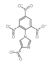 1H-Imidazole,4-nitro-1-(2,4,6-trinitrophenyl)- structure