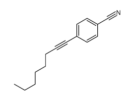 4-oct-1-ynylbenzonitrile结构式