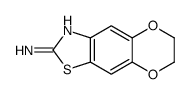 6,7-二氢-[1,4]二氧杂环己烷基并[2',3':4,5]苯并[1,2-d]噻唑-2-胺结构式